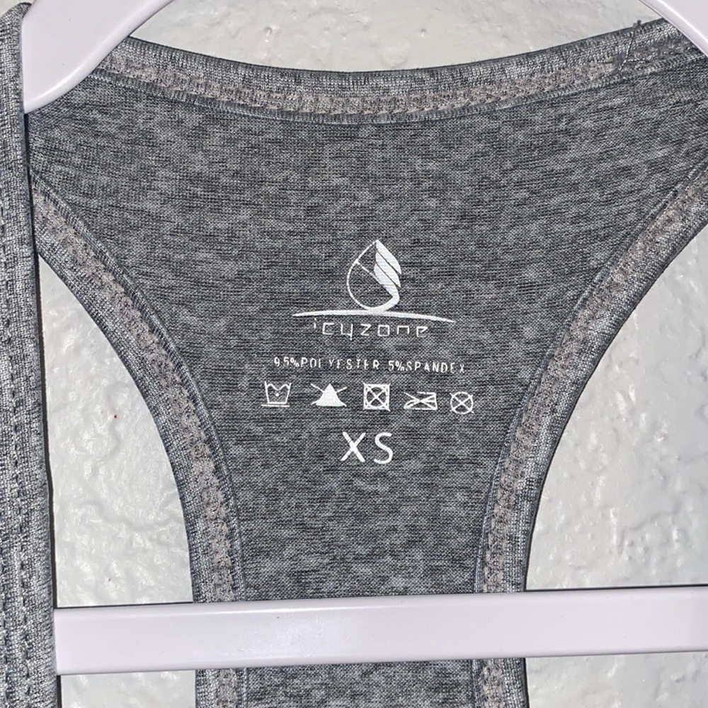 Grey Cyzone Razorback Tank Top. Size XS. - Picture 3 of 3